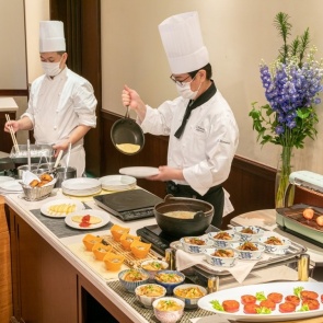 朝食料理カウンターコーナー提供開催のご案内です